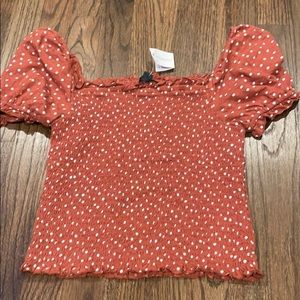 American eagle off the shoulder crop top